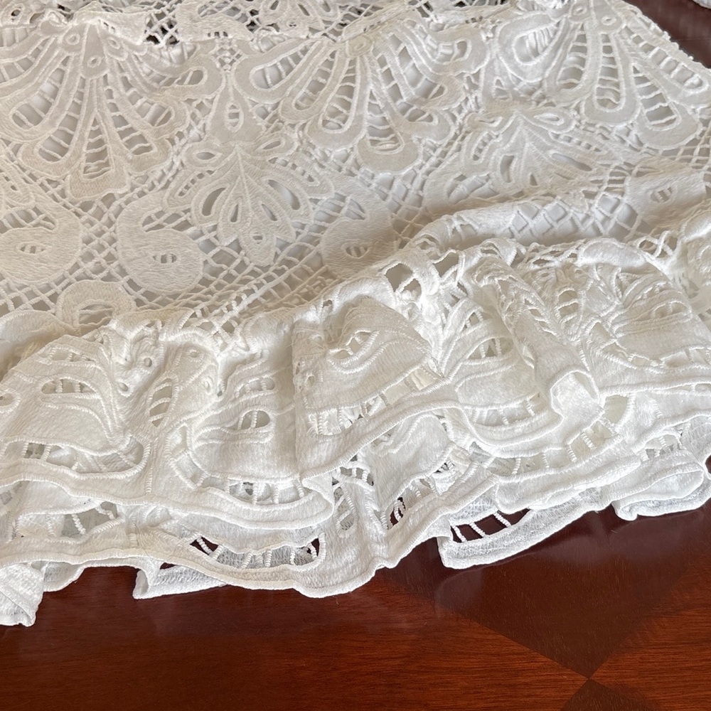Showpo White Crochet Mini Dress - Picture 10 of 11